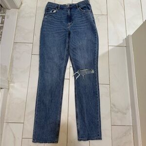 Abercrombie & Fitch Blue Straight Leg Jeans